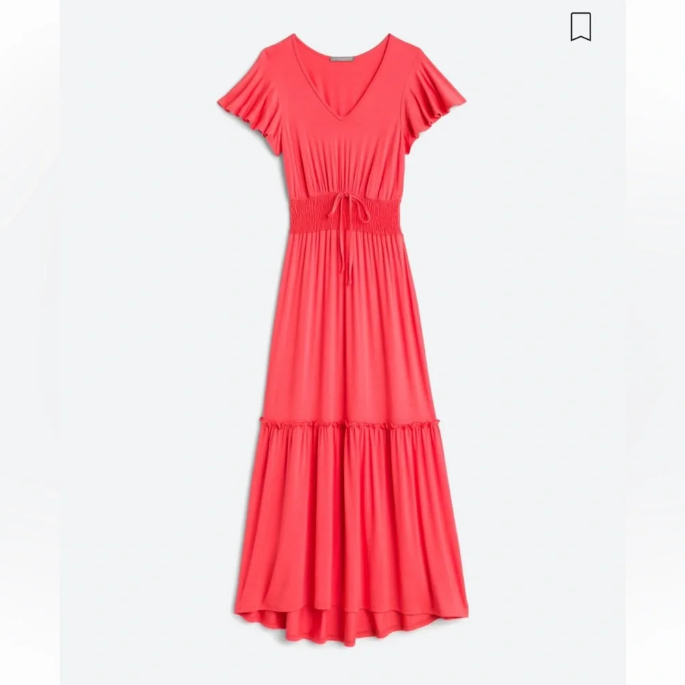 NWOT Loveappella Caitlin Smocked Flounce Maxi Dress (Stitch Fix) - Picture 1 of 3